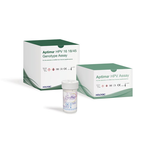 Aptima® HPV Assay auf weißem Hintergrund