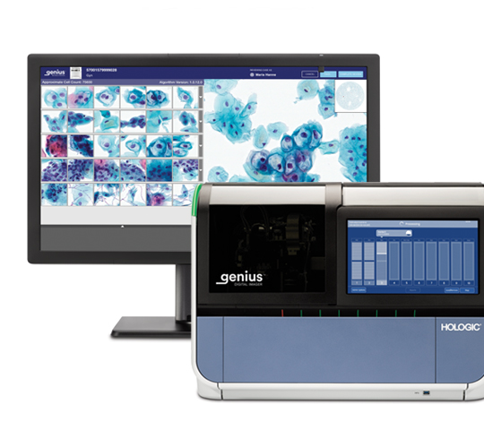 Hologic Genius™ Digital Diagnostics System auf weißem Hintergrund