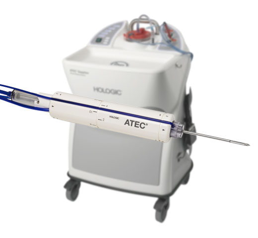 Hologic ATEC® Brustbiopsiesystem vor weißem Hintergrund