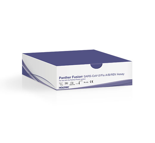 Hologic Panther Fusion® SARS-CoV-2/Flu A/B/RSV Assay auf weißem Hintergrund