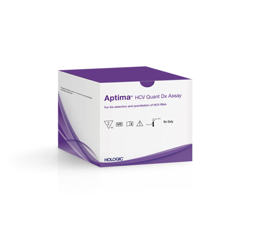 Hologic Aptima™ HCV Quant Dx Assay auf weißem Hintergrund