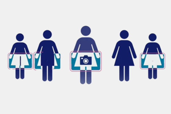 Infografik mit Gebärmutterhalskrebs-Screeningbild