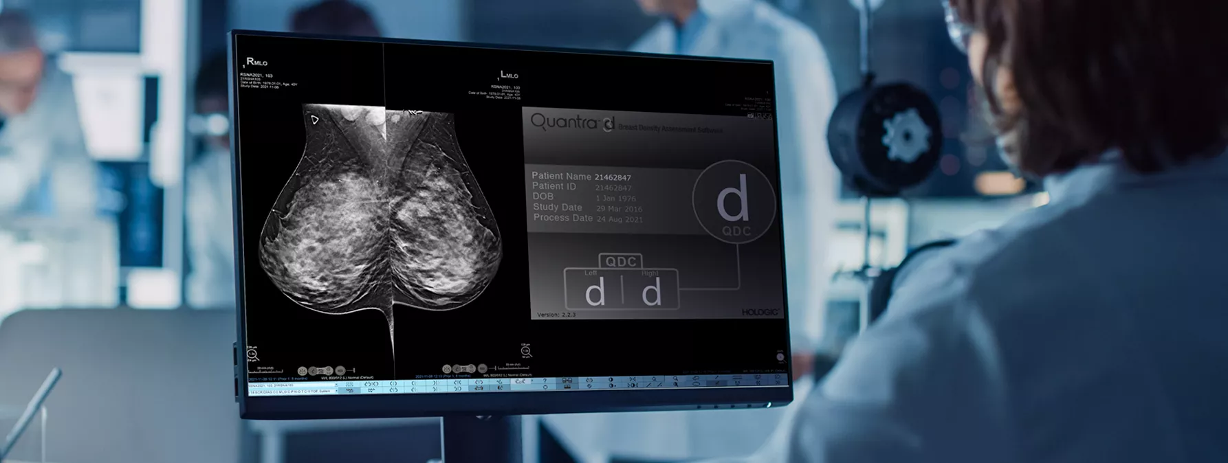 Bild eines Quantra-Bildschirms