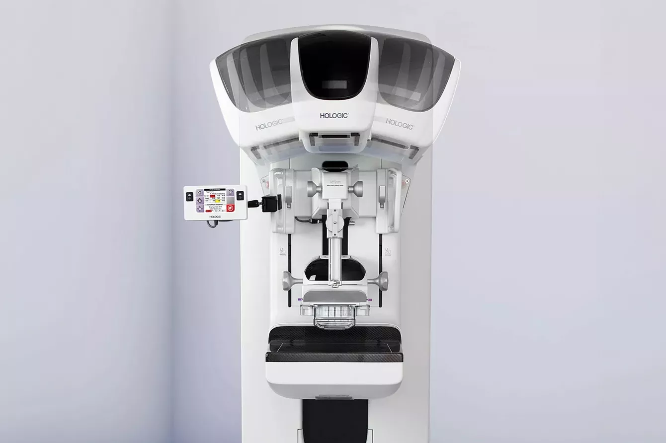 Affirm Lateraler Arm für Biopsien in aufrechter Position in Verbindung mit einer 3D-Gantry