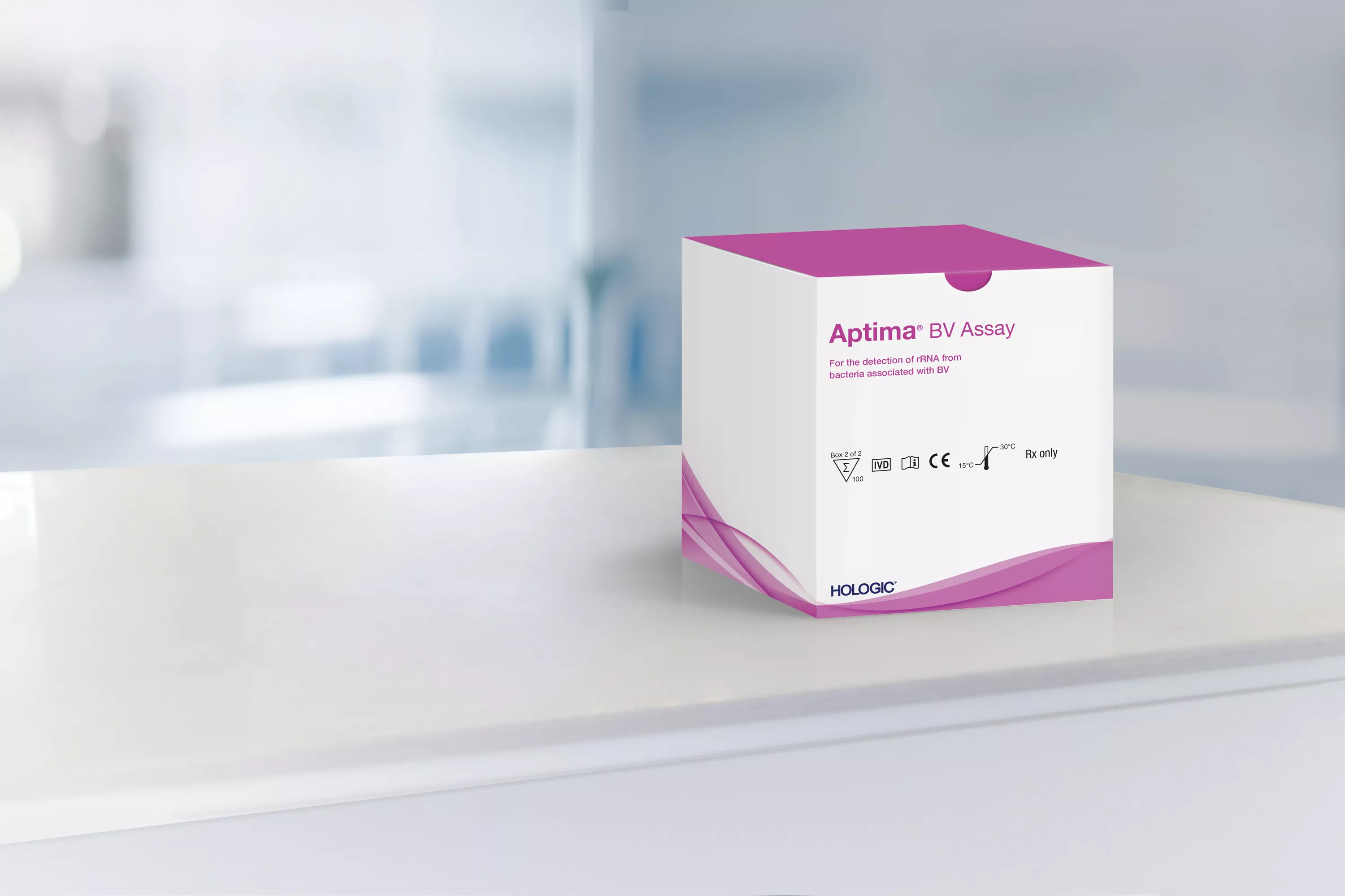 Test-Karton in Laborumgebung