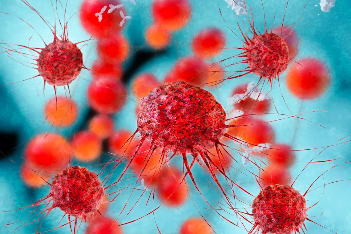 Abbildung Virusinfektion oder Virus wie HIV-1