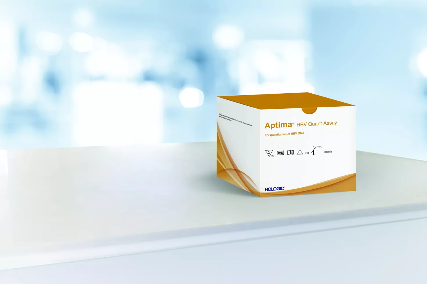 Hologic Aptima™ HBV Quant Assay auf weißem Hintergrund