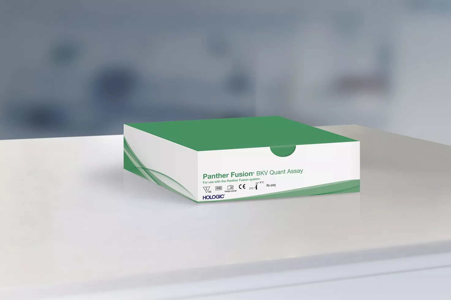 Panther Fusion® BKV Quant Assay auf weißem Hintergrund