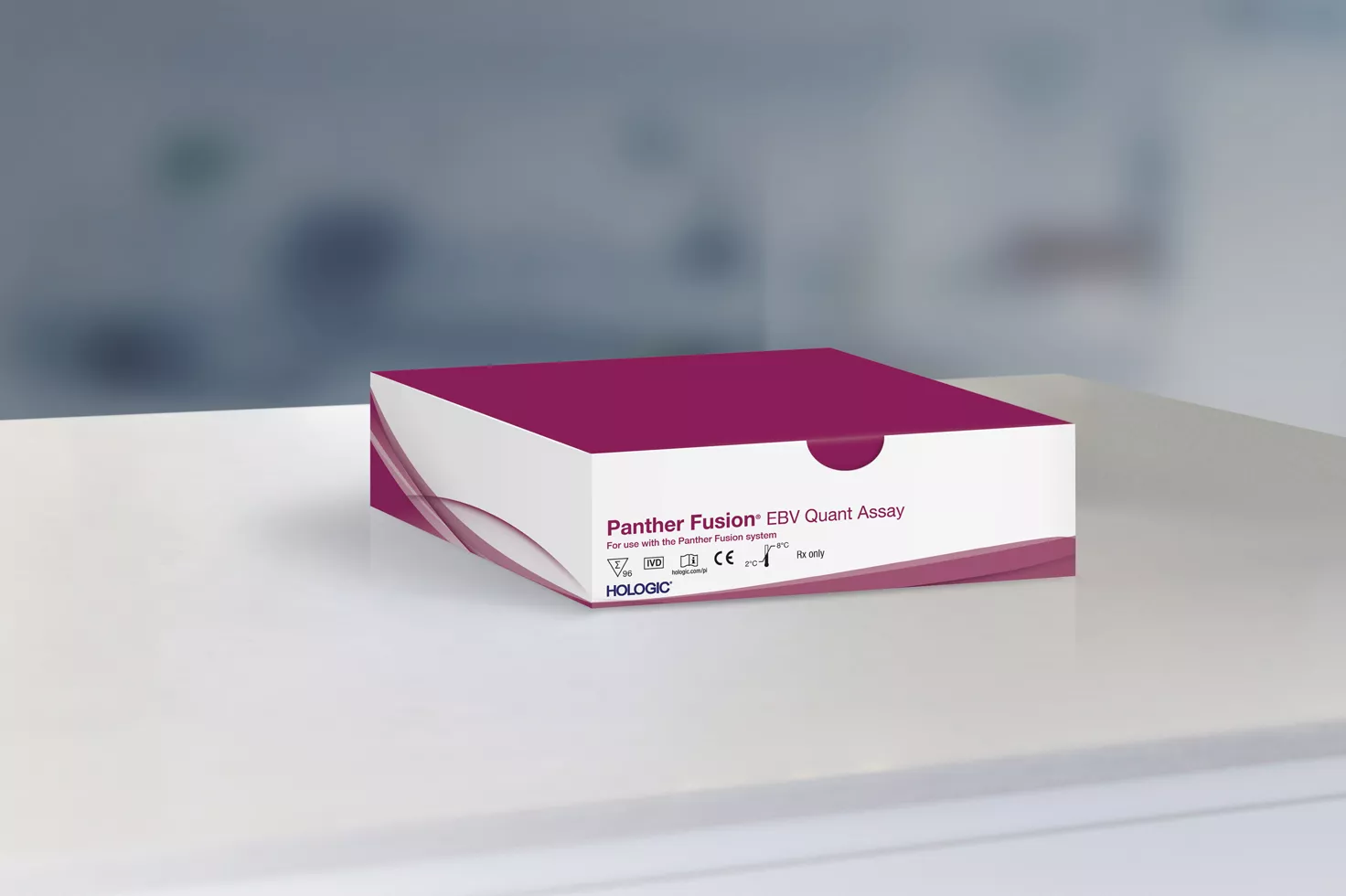 Hologic Panther Fusion® EBV Quant Assay auf weißem Hintergrund