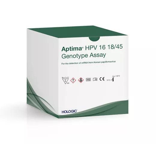 Aptima® HPV Genotype Assay auf weißem Hintergrund