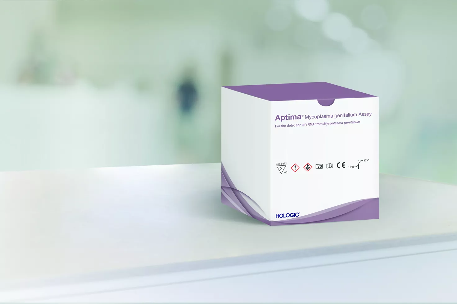 Test-Karton in Laborumgebung