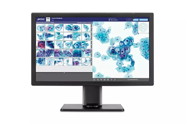 Genius Review Station auf weißem Hintergrund