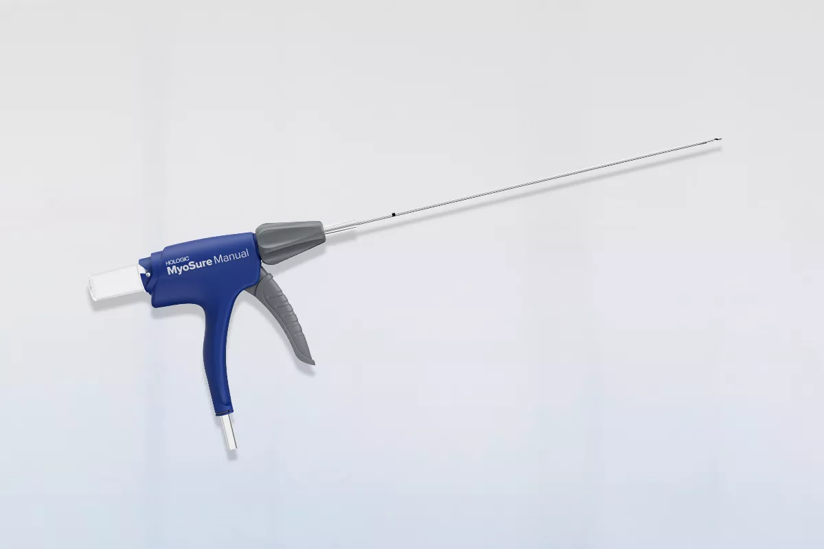 MyoSure® Produkt vor grauem Hintergrund