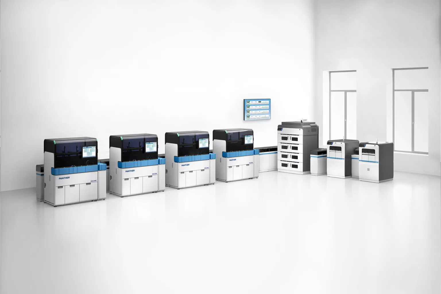 Hologic Panther Geräte auf weißem Hintergrund