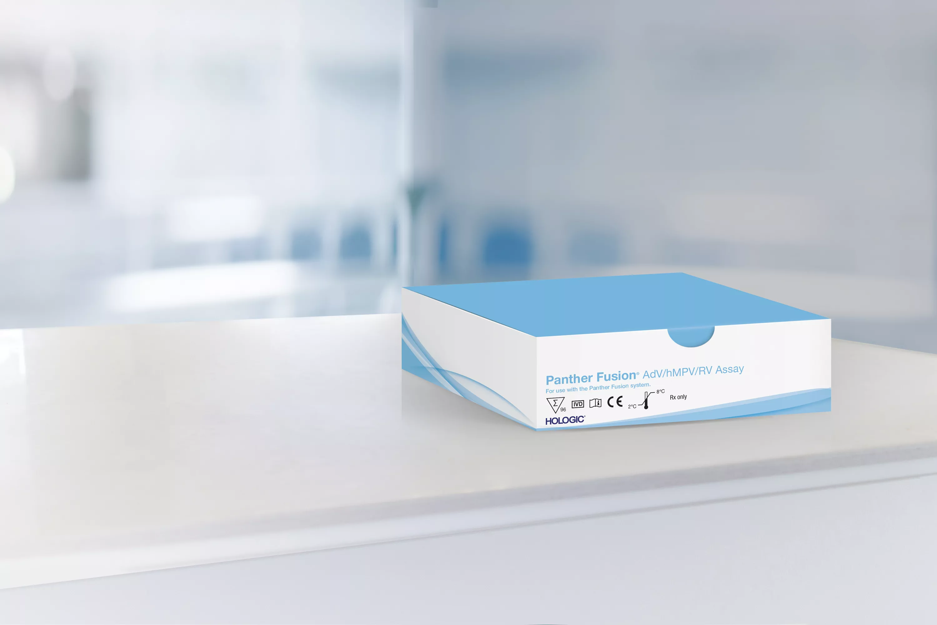 Test-Karton in Laborumgebung