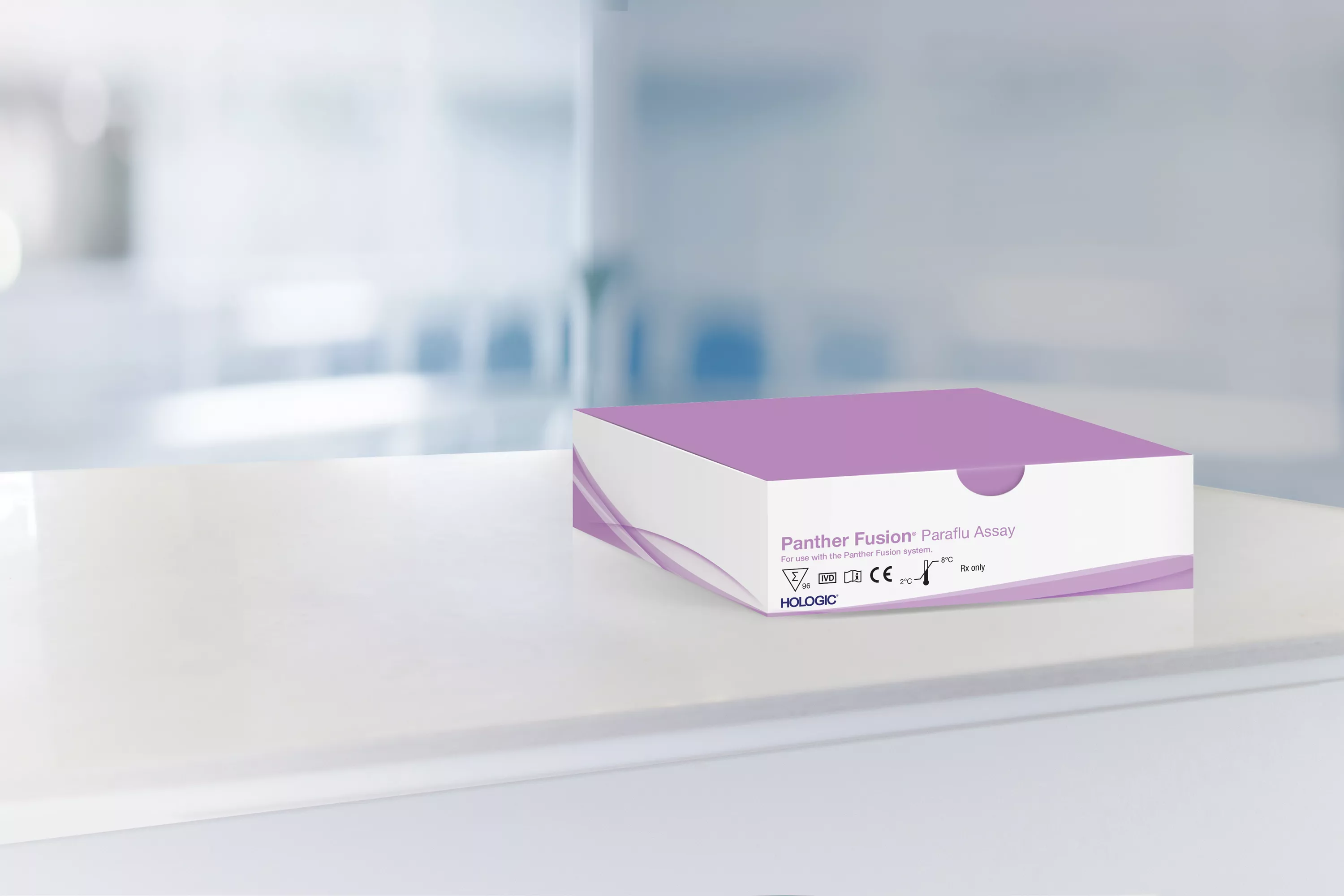 Test-Karton in Laborumgebung