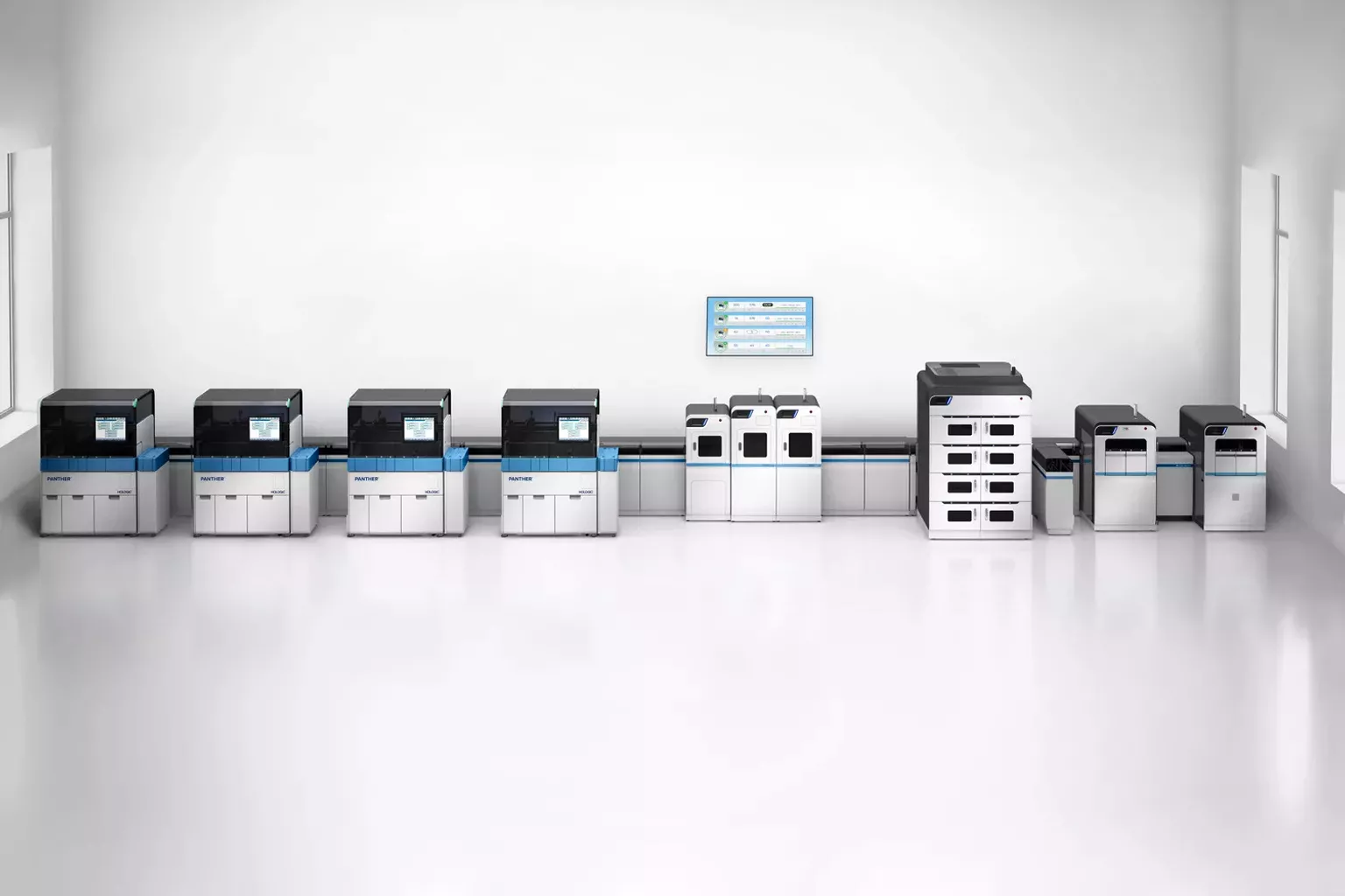 Hologic Panther Geräte auf weißem Hintergrund