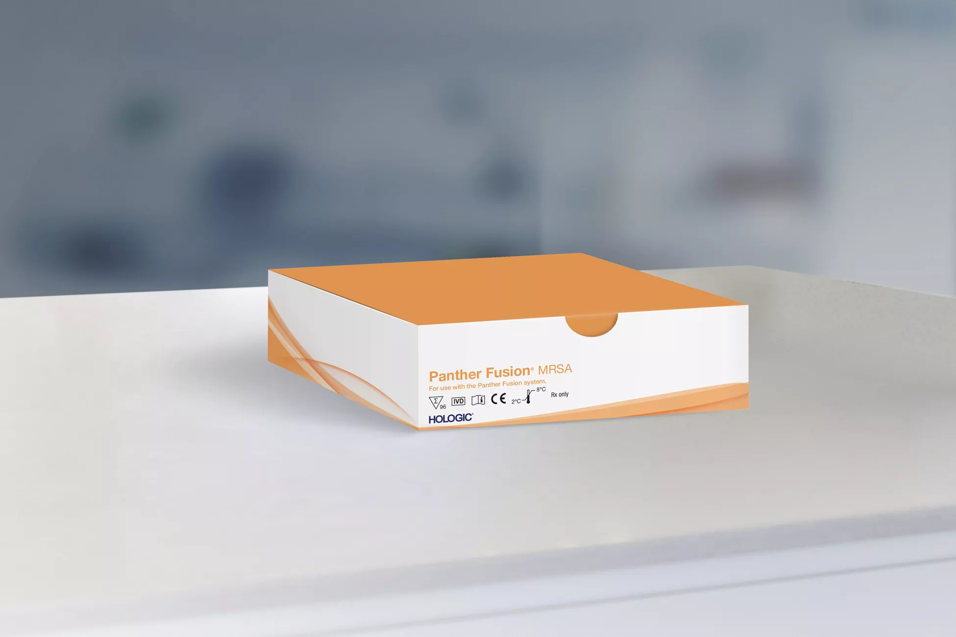 Test-Karton in Laborumgebung