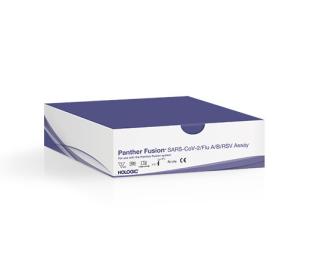 Hologic Panther Fusion® SARS-CoV-2/Flu A/B/RSV Assay auf weißem Hintergrund